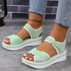 Jade - Sandalias deportivas de plataforma con velcro