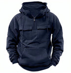Diego - Sudadera con capucha y bolsillos frontales para hombre