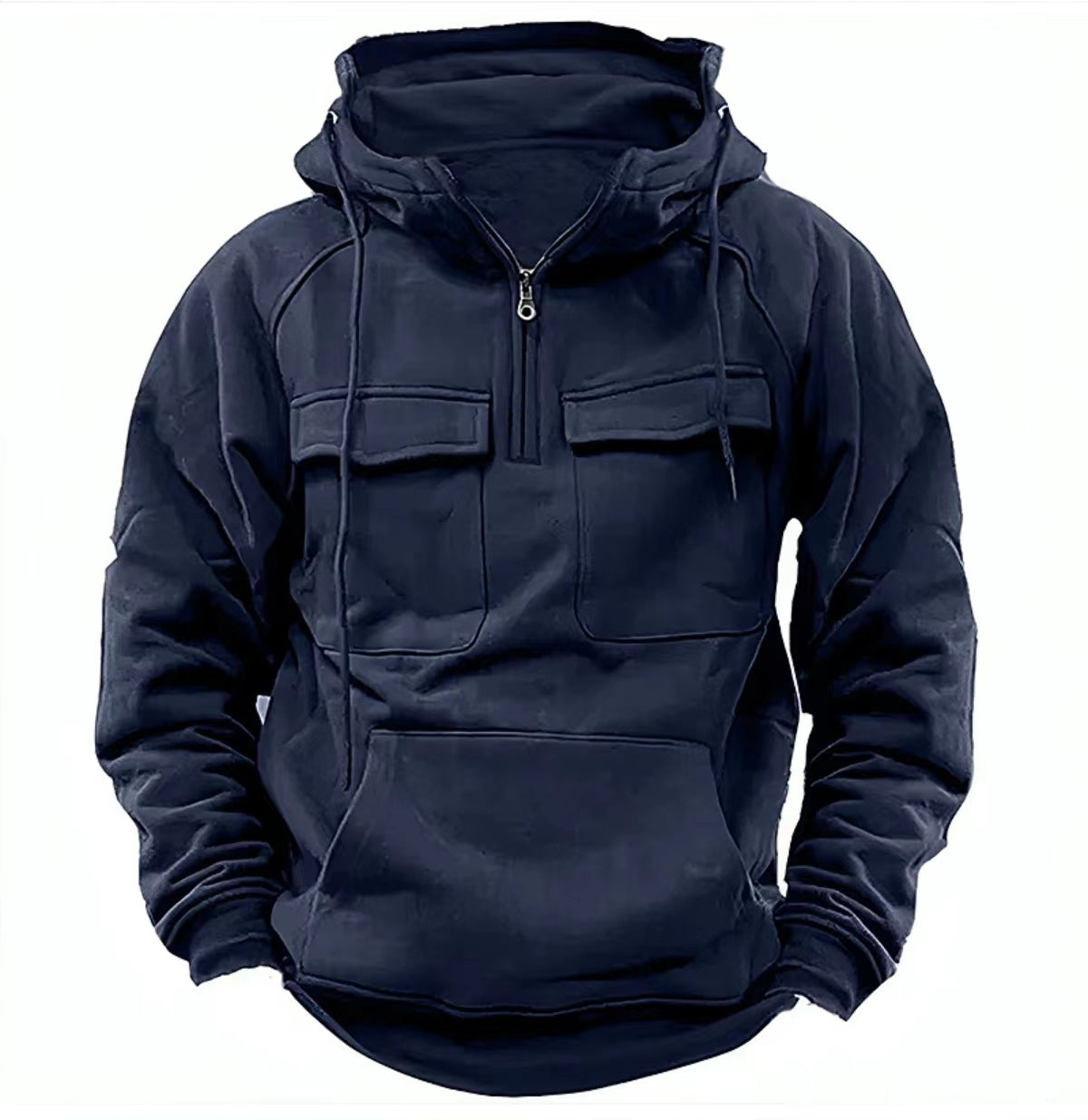 Diego - Sudadera con capucha y bolsillos frontales para hombre