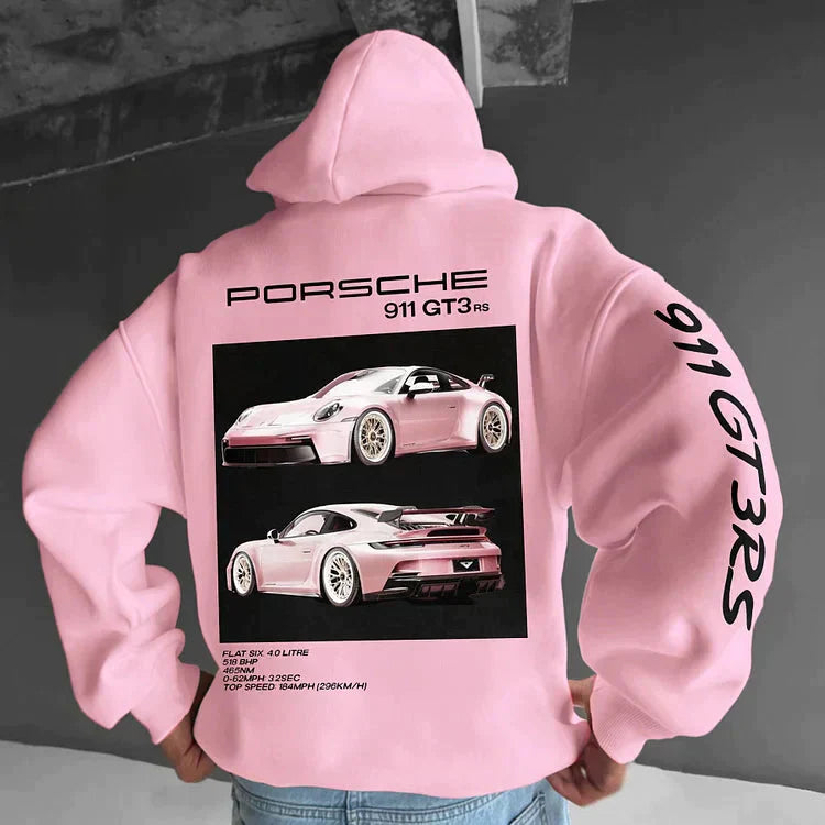 Erik - Sudadera unisex con capucha y estampado automovilístico