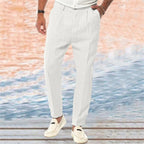 Dario - Pantalones de lino ajustados