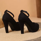 Sofía - Zapatos de mujer con tacón alto y pulsera al tobillo