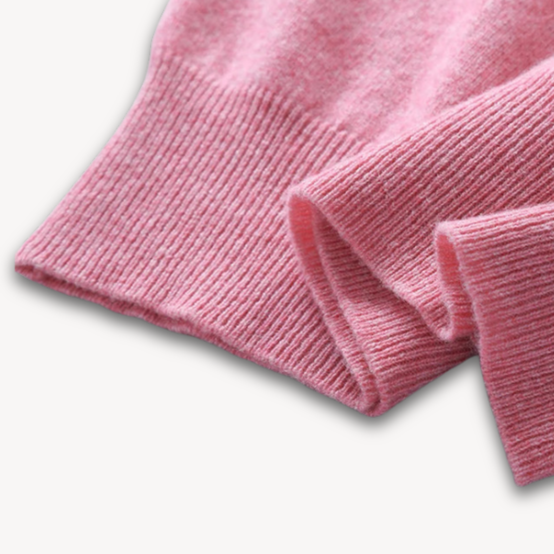 Leo – Jersey de punto con cuello en V y camisa integrada para hombre