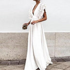 Renata - Vestido largo con volantes