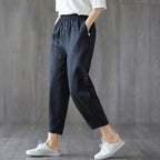 Claudia | Pantalones casuales de mujer tipo cropped para primavera y otoño