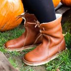 Lucía – Botas de cuero para mujer con forro interior cálido