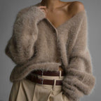 Mariana - Cárdigan oversize de lana mohair