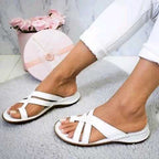 Alma - Sandalias planas con tiras cruzadas