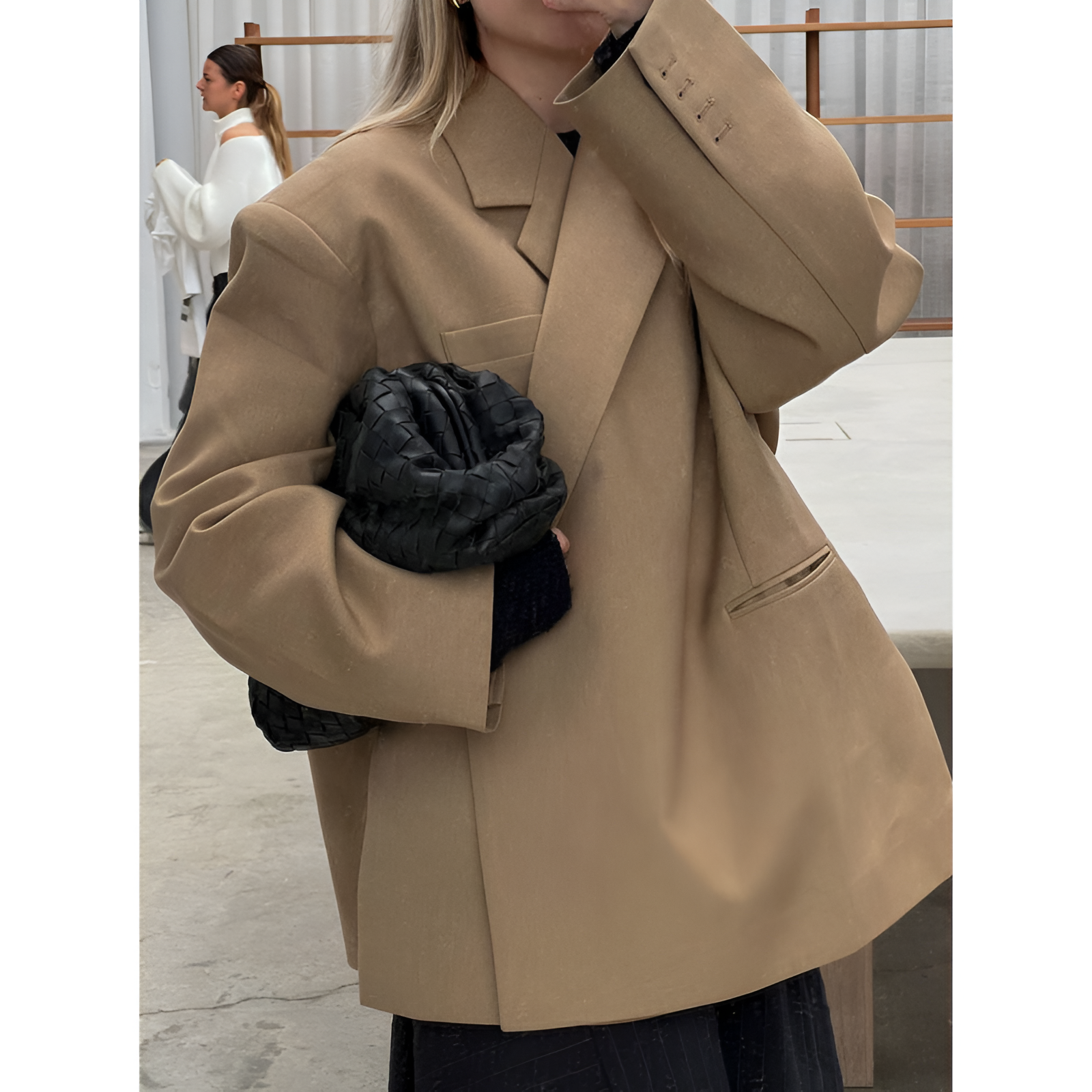 Oversized Blazer Dames met Zijsplit-2