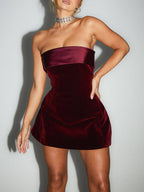 Aitana – Vestido corto palabra de honor