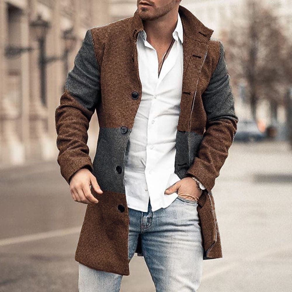 Martín – Abrigo Largo de Estilo Urbano para Hombre