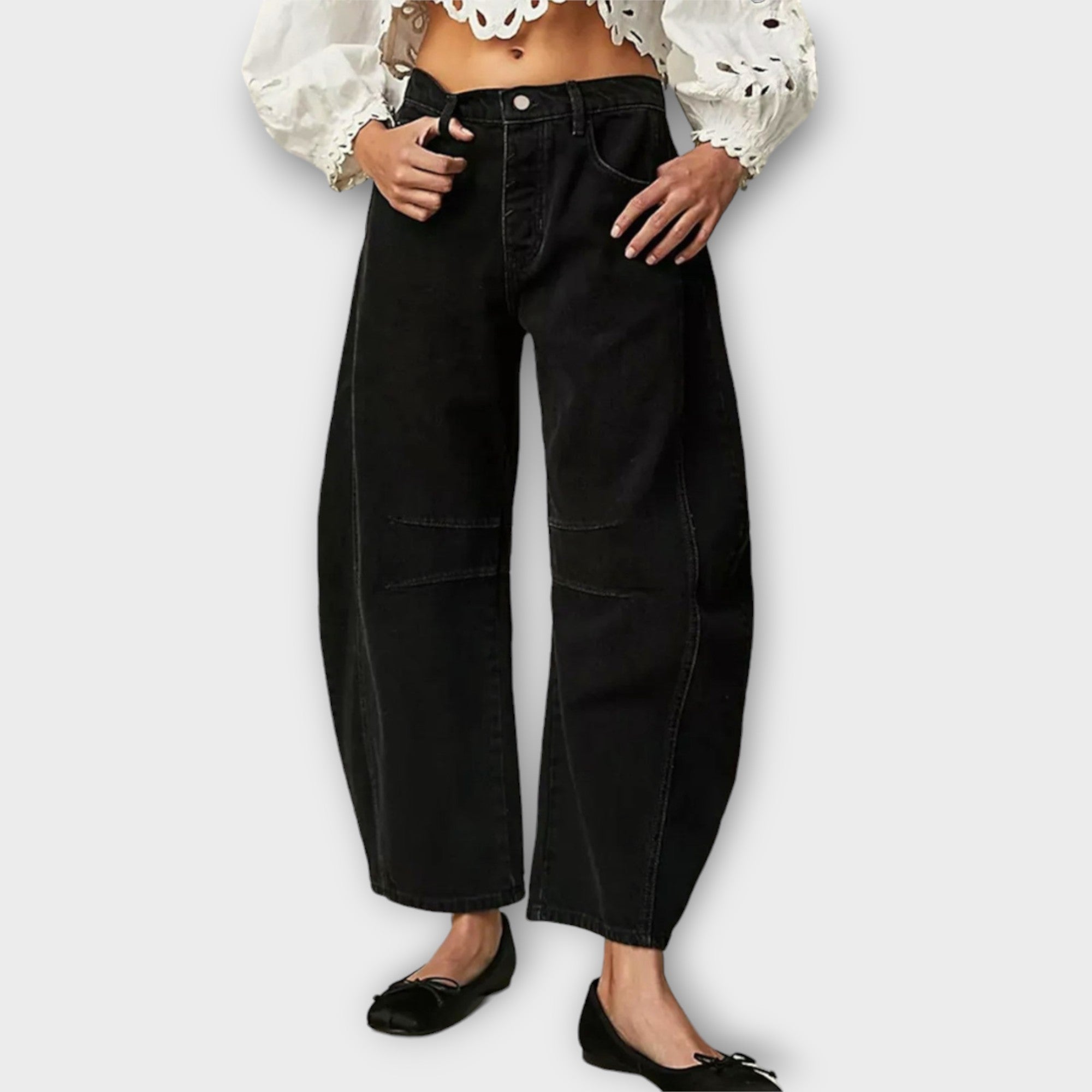 Lucía – Jeans de Corte Ancho de Estilo Retro para Mujer