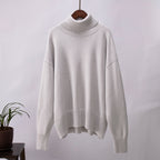 Carlota - Jersey de cuello alto oversize de lana