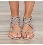 Yuliana - Sandalias planas gladiadoras
