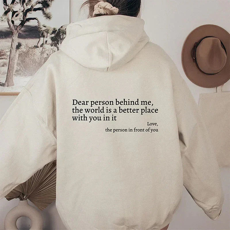 Valentina - Sudadera mujer oversize con capucha