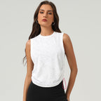 Shirley - Camiseta de tirantes con cordón de jacquard
