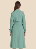 Sofía - Trench coat largo de mujer con cinturón