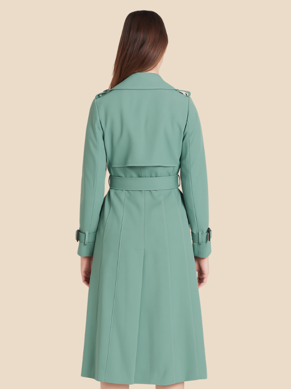 Sofía - Trench coat largo de mujer con cinturón