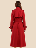 Sofía - Trench coat largo de mujer con cinturón