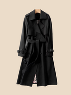 Sofía - Trench coat largo de mujer con cinturón