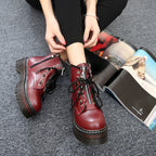 Astrid - Botines con plataforma negros