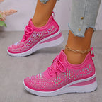 Clara - Zapatillas deportivas de mujer transpirables con plataforma