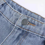 Lola - Pantalón vaquero mujer campana con detalles estrella