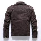 Álvaro - Chaqueta biker para hombre con cremalleras