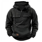 Diego - Sudadera con capucha y bolsillos frontales para hombre