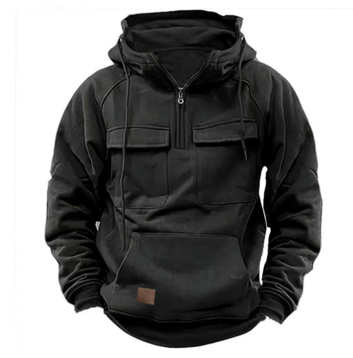 Diego - Sudadera con capucha y bolsillos frontales para hombre
