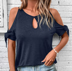 Noa - Blusa negra con hombros descubiertos