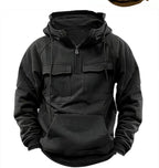 Diego - Sudadera con capucha y bolsillos frontales para hombre