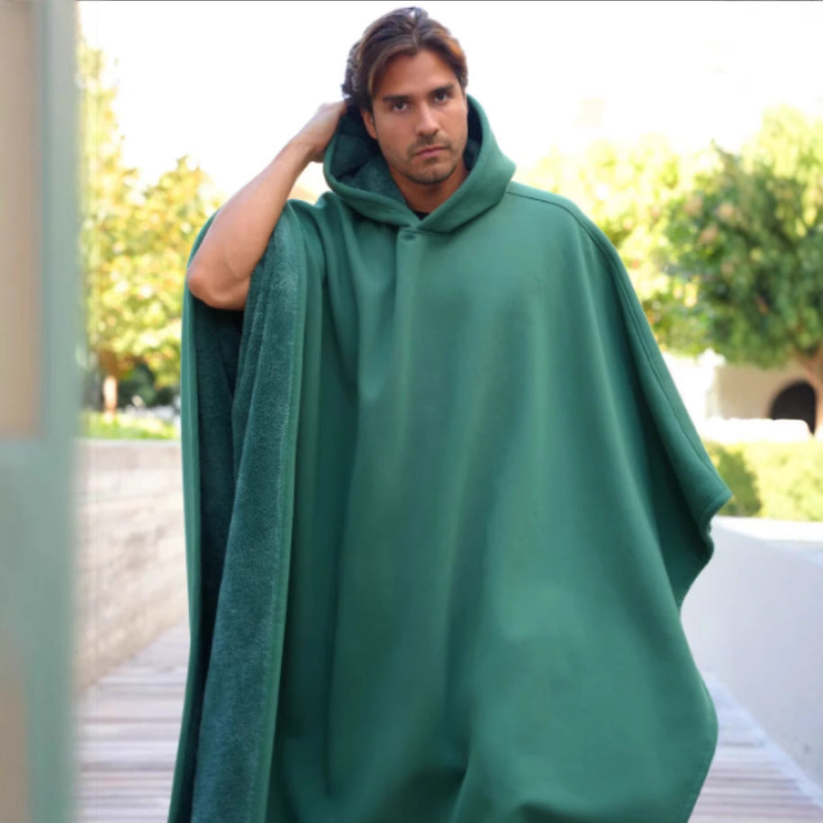 Nora - Manta de felpa con capucha para hogar