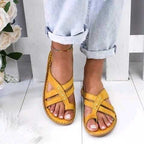 Alma - Sandalias planas con tiras cruzadas