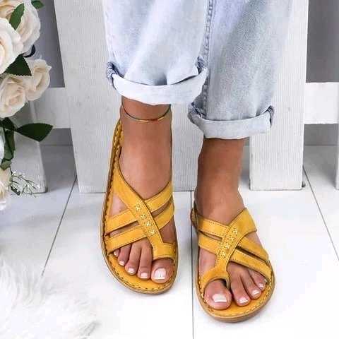Alma - Sandalias planas con tiras cruzadas