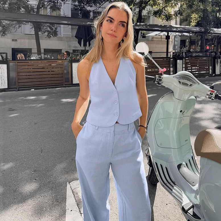Isadora - Conjunto pantalón lino