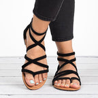 Yuliana - Sandalias planas gladiadoras