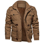Andrés - Chaqueta de hombre con forro térmico y múltiples bolsillos