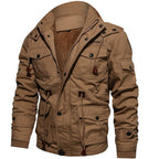 Andrés - Chaqueta de hombre con forro térmico y múltiples bolsillos