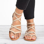 Yuliana - Sandalias planas gladiadoras