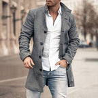 Martín – Abrigo Largo de Estilo Urbano para Hombre