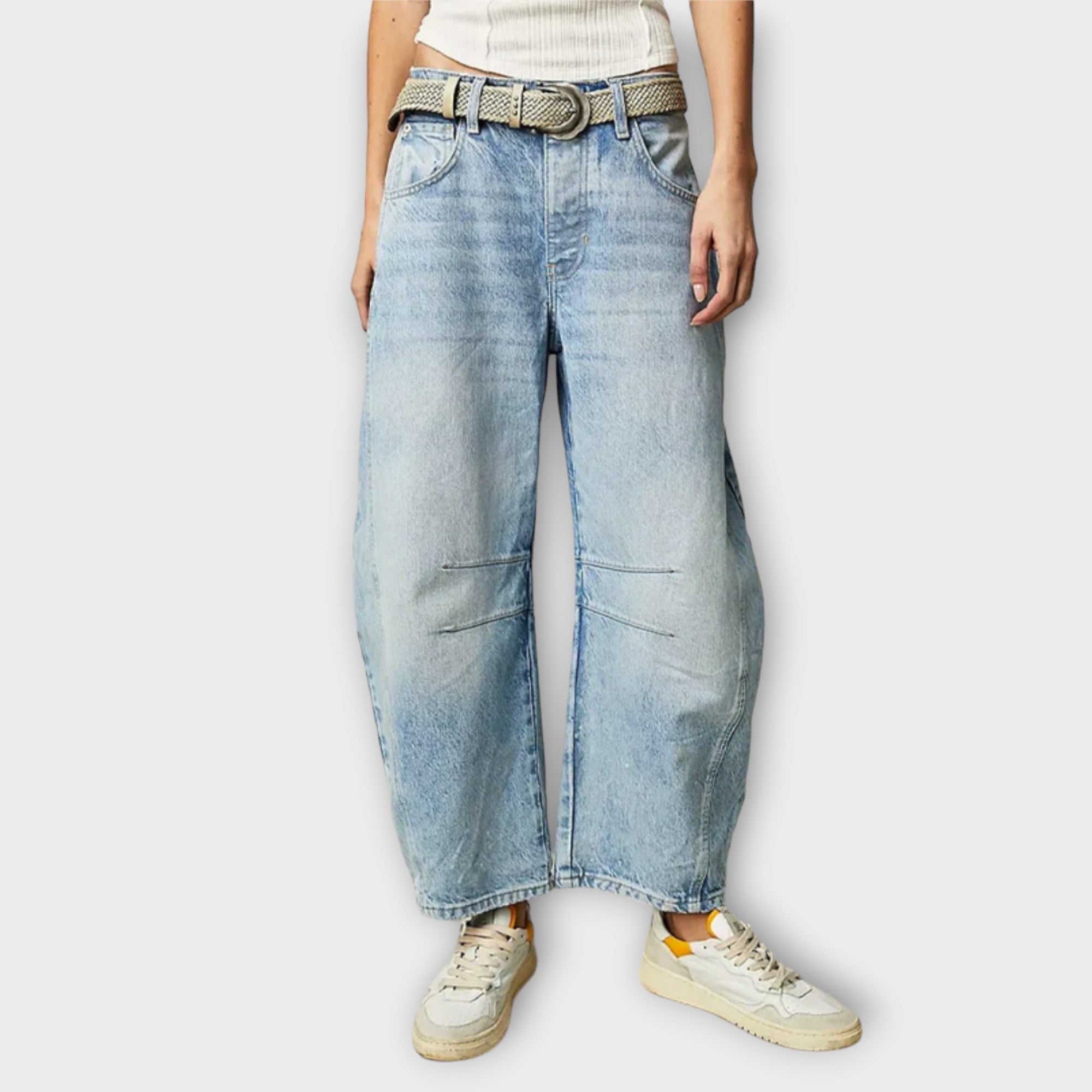 Lucía – Jeans de Corte Ancho de Estilo Retro para Mujer