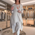 Mariana - Conjunto de mujer con blusa larga y pantalón