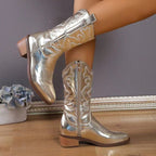 Dalhia - Botas western metalizadas mujer