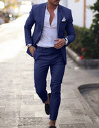 Alonso - Traje elegante y formal de dos piezas para hombre