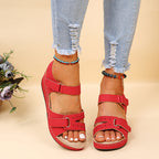 Marta - Sandalias con plataforma y velcro