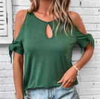 Noa - Blusa negra con hombros descubiertos