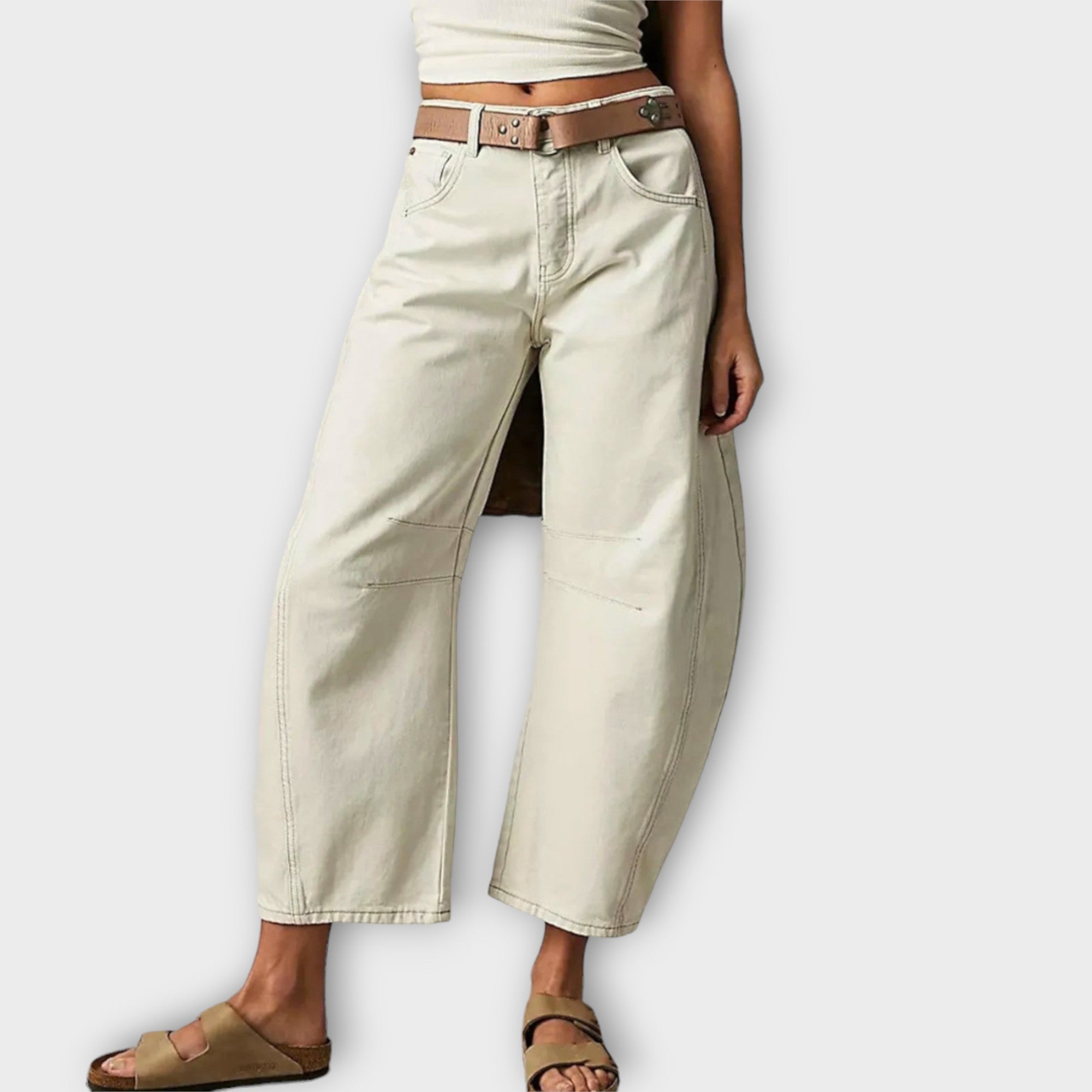 Lucía – Jeans de Corte Ancho de Estilo Retro para Mujer