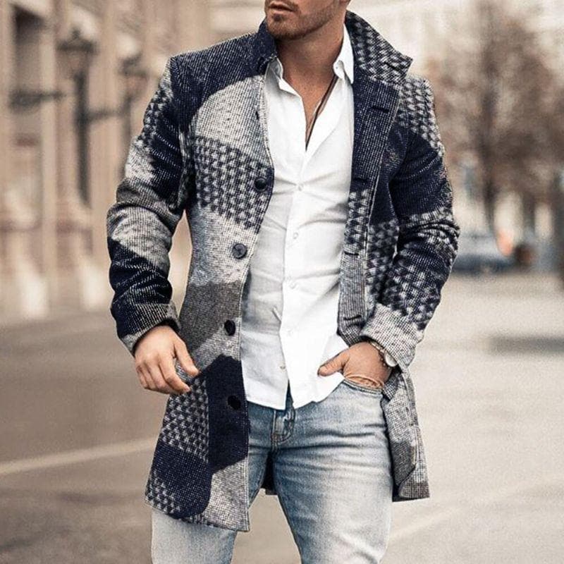 Martín – Abrigo Largo de Estilo Urbano para Hombre