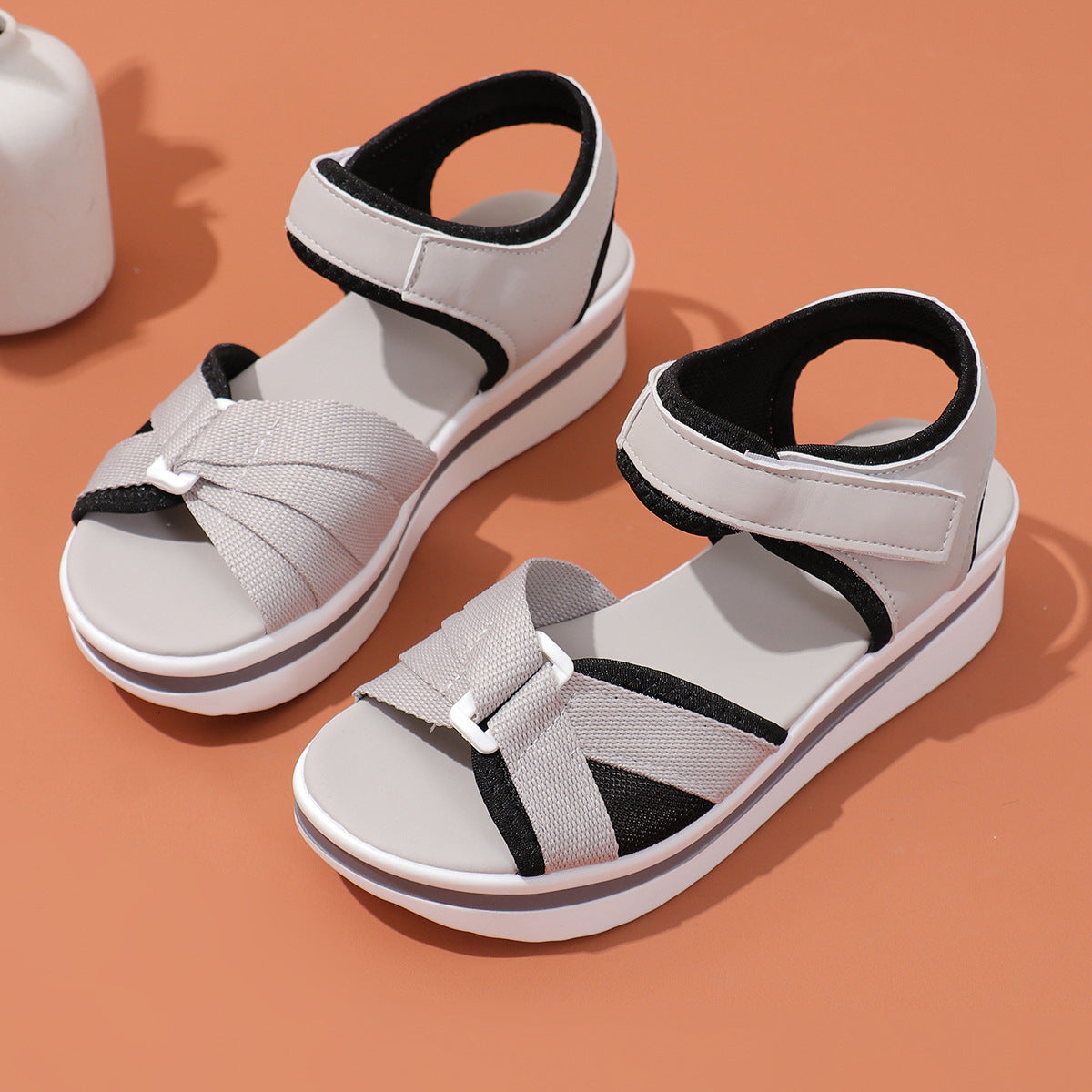 Jade - Sandalias deportivas de plataforma con velcro